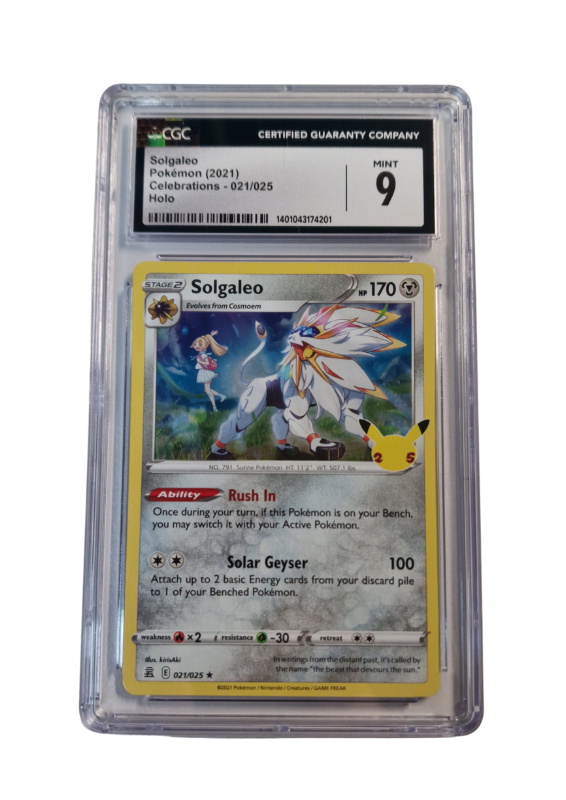 Pokémon - Solgaleo - Celebrations #021 - CGC 9