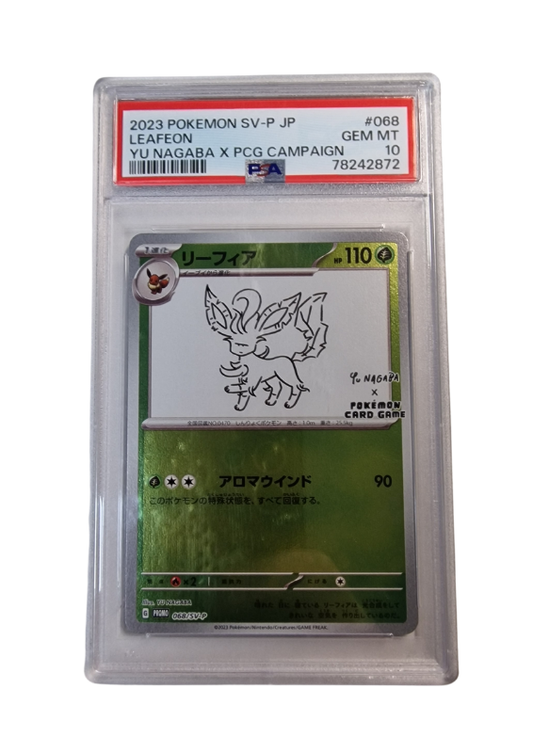 Pokémon - Folipurba/Leafeon - YU Nagaba x PCG Campaign #68 - PSA 10