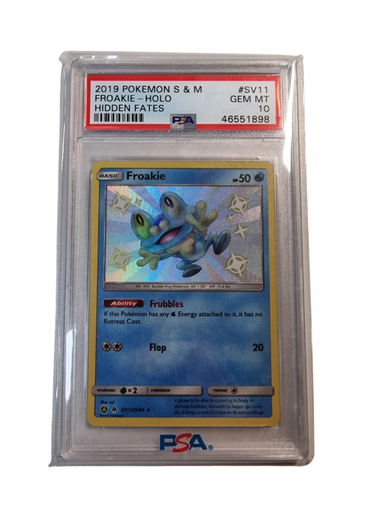 Pokémon - Froakie - Verborgenes Schicksal/Hidden Fates #SV11 - PSA 10