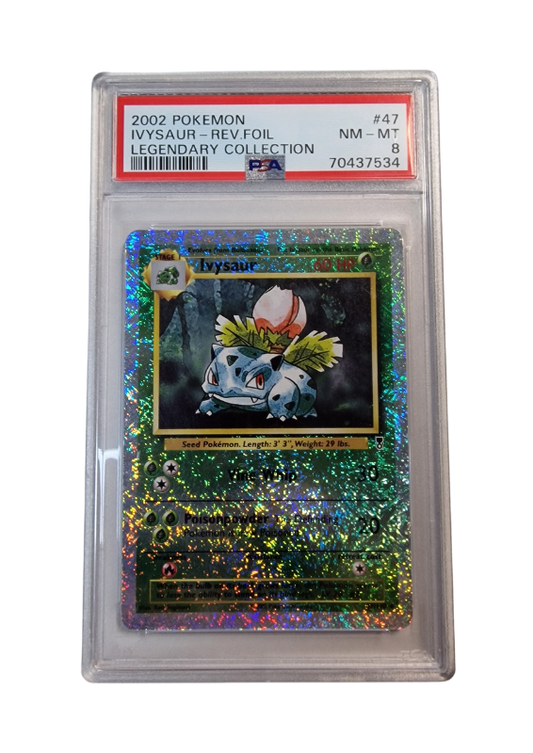Pokémon - Ivysaur/Bisaknosp  - Legendary Collection REV.FOIL #47 - PSA 8