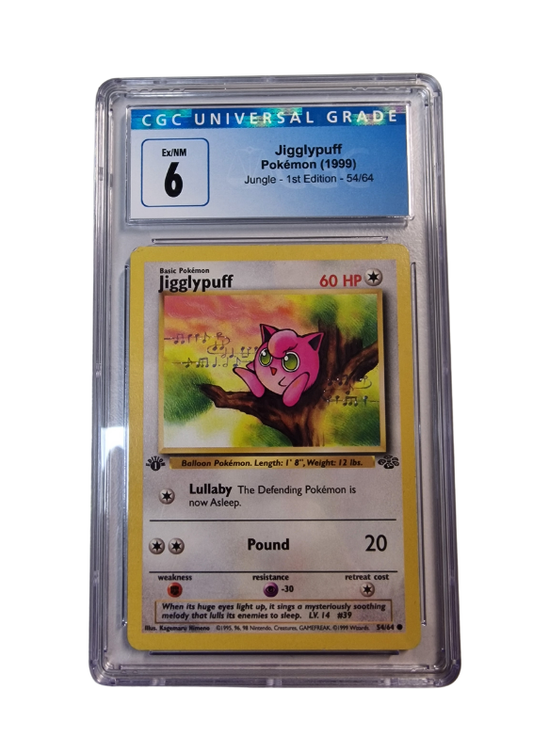 Pokémon - Pummeluff/Jigglypuff - Jungle 1st. Edition #54 - CGC 6