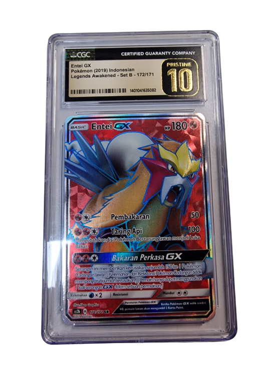 Pokémon - Entei GX - Legends Awakened #172 - Indonesisch - CGC 10 PRISTINE