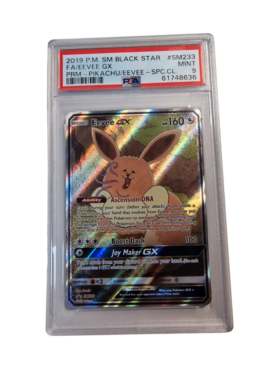 Pokémon - Evoli/Eevee GX - SM Black Star Promo #SM233 - PSA 9