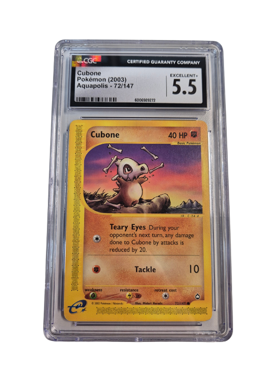 Pokémon - Cubone/Tragosso - Aquapolis - CGC 5.5
