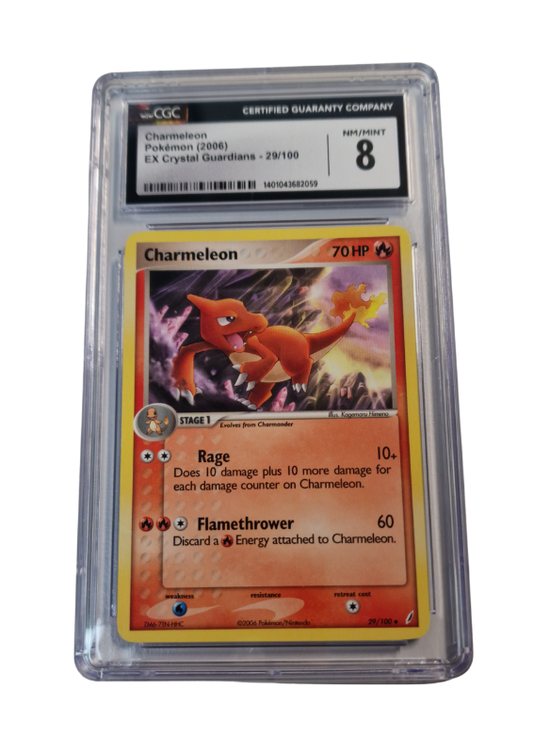 Pokémon - Glutexo/Charmeleon - EX Crystal Guardians #29 - CGC 8