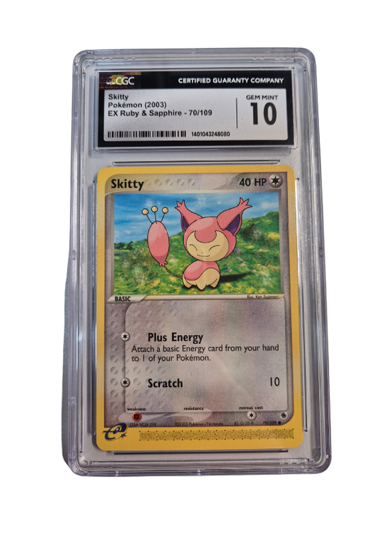 Pokémon - Skitty/Eneco - EX Ruby & Sapphire - CGC 10
