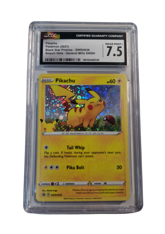 Pokémon - Pikachu - SWSH Black Star Promos #SWSH039 - CGC 7.5