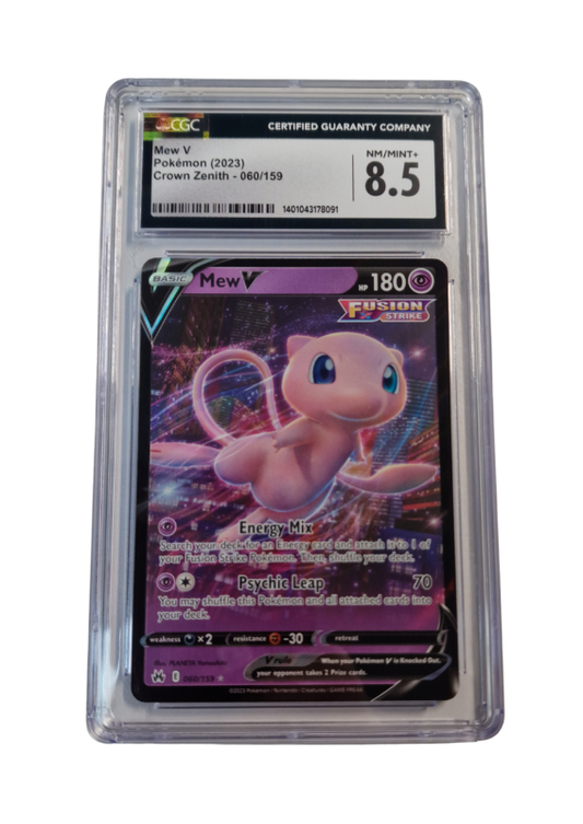 Pokémon - Mew V - Crown Zenith #060 - CGC 8.5