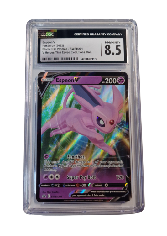 Pokémon - Psiana/Espeon V - SWSH Black Star Promos #201 - CGC 8.5