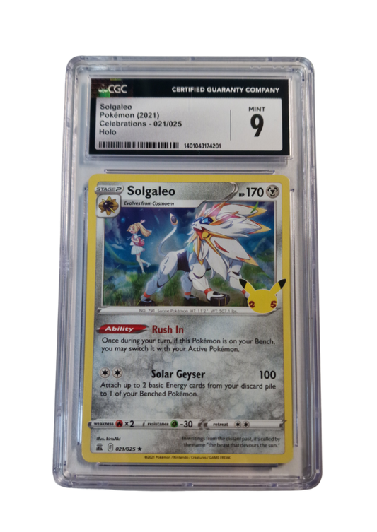 Pokémon - Solgaleo - Celebrations #021 - CGC 9