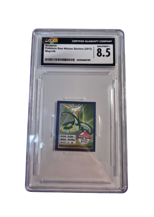 Pokémon - Serperior/Serpiroyal - Best Wishes Sticker - CGC 8.5