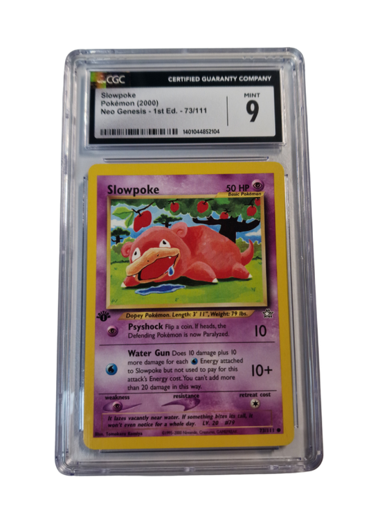 Pokémon - Flegmon/Slowpoke - Neo Genesis #73 - CGC 9