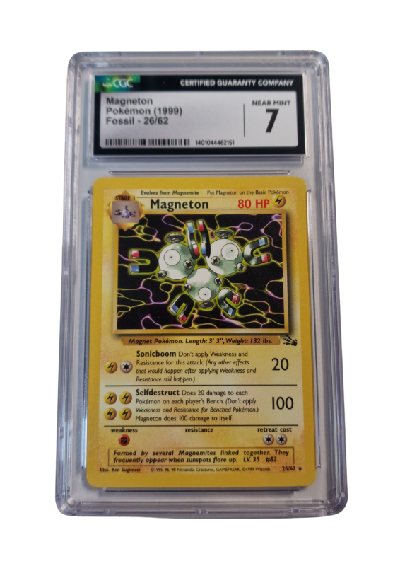 Pokémon - Magneton - Fossil #26 - CGC 7
