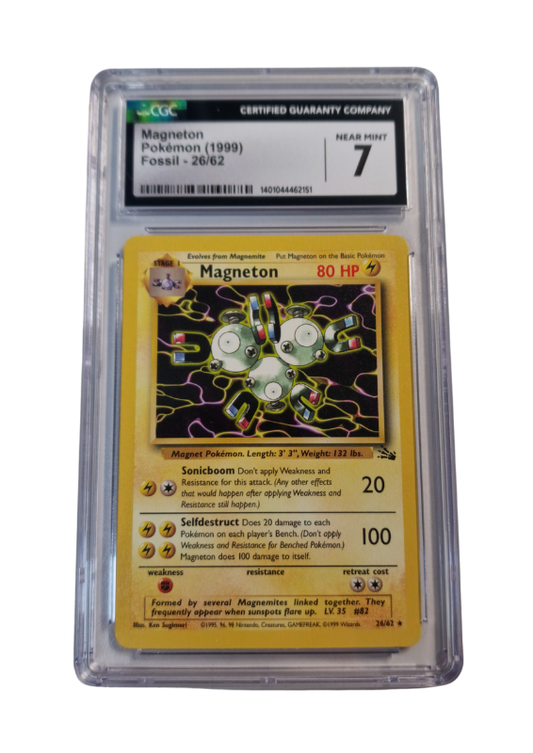 Pokémon - Magneton - Fossil #26 - CGC 7